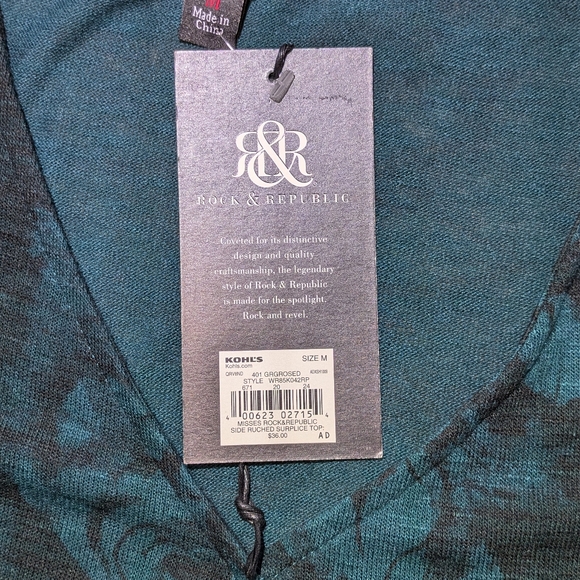 Rock & Republic Floral Print Top - Picture 6 of 9